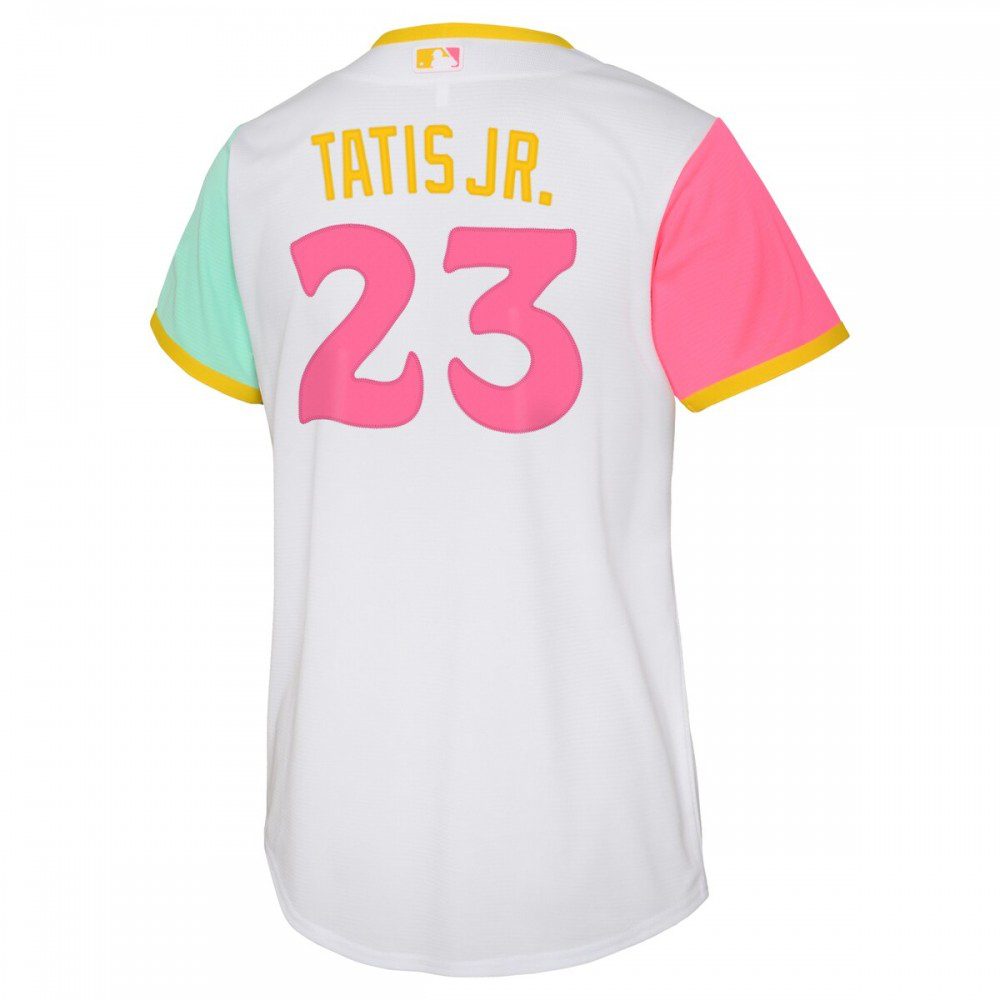 Fernando Tatis Jr. San Diego Padres Youth 2022 City Connect Replica Player Jersey - White-Pro Kit Vault | Brand New 26/27 Sports Jerseys